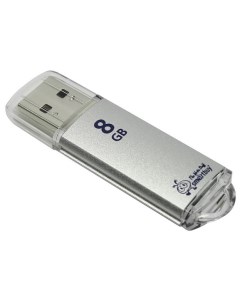 Накопитель USB 2 0 8GB SB8GBVC S V Cut серебристый Smartbuy