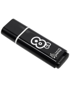 Накопитель USB 2 0 8GB SB8GBGS K Glossy черный Smartbuy