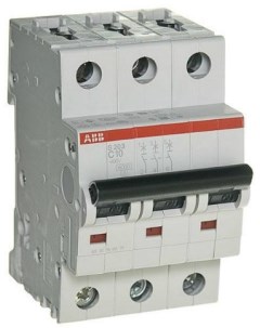 Автоматический выключатель 2CDS253001R0104 S203 3P 10А С 6kA Abb