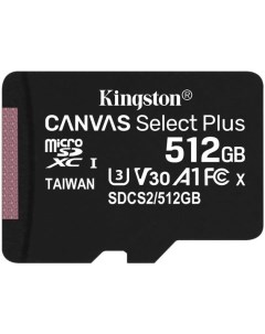 Карта памяти MicroSDXC 512GB SDCS2 512GBSP A1 V30 UHS I U3 Kingston