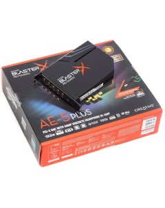 Звуковая карта PCI E BlasterX AE 5 Plus 70SB174000003 5 1 32bit 384 кГц 122дБ BlasterX Acoustic Engi Creative