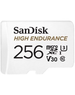 Карта памяти 256GB SDSQQNR 256G GN6IA High Endurance microSD class 10 U3 V30 Sandisk