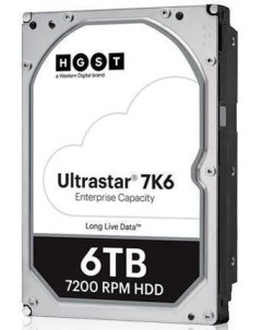 Жесткий диск 6TB SAS 12Gb s 0B36047 HUS726T6TAL5204 WD HGST Ultrastar 7K6 3 5 256MB 7200 RPM 512E SE Western digital