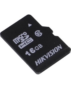 Карта памяти 16GB HS TF C1 STD 16G ZAZ01X00 OD microSDHC без SD адаптера 90 12MB s Hikvision
