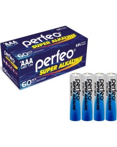 Батарейка алкалиновая щелочная Perfeo LR03 AAA Super Alkaline 60 pcs LR03 AAA Super Alkaline 60 pcs
