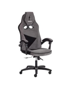 Кресло компьютерное игровое Tetchair ARENA флок серый черный ARENA флок серый черный