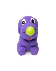 Игрушка для собак латексная Сидящий песик фиолетовая 8 5см Бельгия Duvo+