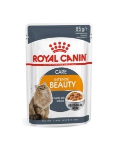 Intense Beauty Корм влаж кус в желе д красоты шерсти д кошек пауч 85г Royal canin