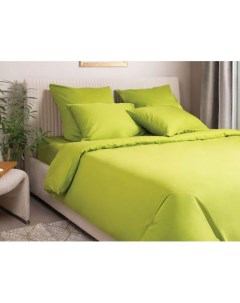 Комплект постельного белья Моноспейс сатин салатовый Зеленый Ecotex