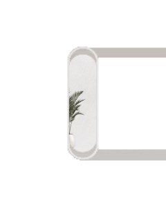 Дизайнерское настенное зеркало Evelix L Белый Genglass