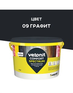 Затирка цементная Comfort Spectrum 09 графит 2 кг Vetonit