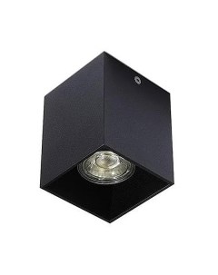 Светильник накладной черный под лампу GU10 IP20 Tubo Square 01 Black Quest light