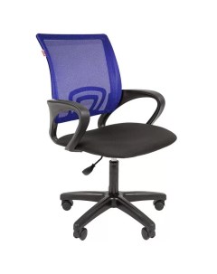 Кресло офисное 304 LT синее черное сетка ткань пластик 1095203 Easy chair