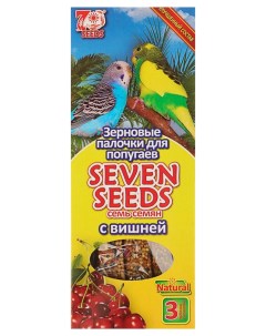 Зерновые палочки для попугаев с вишней 90 г 3 шт Seven seeds