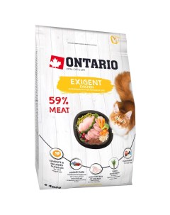 Сухой корм для кошек Cat Exigent с курицей 400 г Ontario