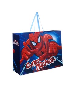 Пакет ламинированный горизонтальный Супер подарок Человек паук 61 х 46 см Marvel