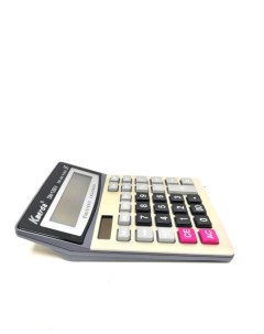 Настольный 12 разрядный калькулятор с двойным питанием Kaerda DM 1200V Ripoma