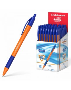Ручка шариковая автоматическая Erich Krause U 209 Orange 0 3мм синий 50шт Erich krause