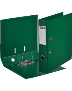 Папка регистратор 75мм А4 зеленая ПБП2 метал угол карман кор Attache