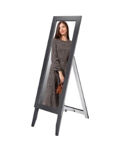 Зеркало напольное BeautyStyle 2 серый графит 137 см х 42 см П0006723 Мебелик