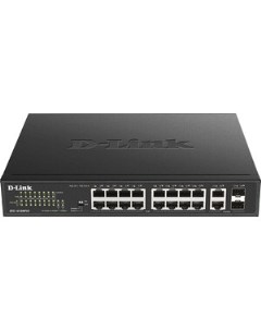 Коммутатор DES 1018MPV2 A1A 16 портов 16x 100Mbs PoE 2x 1Gbs SFP DES 1018MPV2 A1A D-link