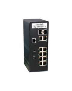 Коммутатор управляемый SW 80822 ILR промышленный L2 PoE Gigabit Ethernet на 10 портов Порты 8 x GE 1 Osnovo