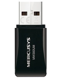 Сетевой адаптер MW300UM Wi Fi 300Mbps 802 11b g n USB2 0 Mercusys