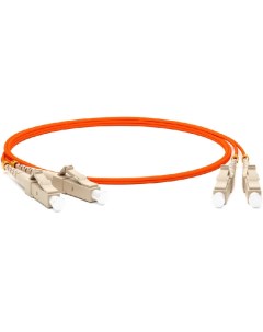 Патч-корд волоконно-оптический FC-AWS1/D-50-LC/PR-LC/PR-H-3M-LSZH-OR (шнур) MM 50/125, LC-LC, duplex, LSZH, 3 м, бронированный Hyperline