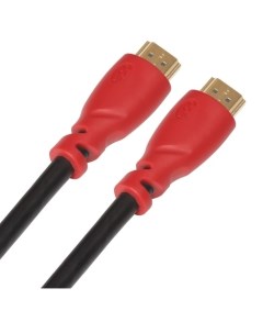 Кабель интерфейсный HDMI удлинитель HM350 0 5m 01164 v1 4 HDMI M M черный красные коннекторы OD7 3mm Gcr