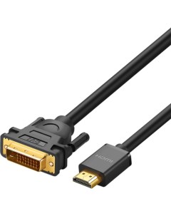 Кабель интерфейсный HDMI DVI 11150 1 5 м черный Ugreen