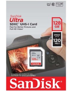 Карта памяти 256GB SDSDUN4 256G GN6IN SDXC Class 10 UHS I Ultra 120MB s Sandisk