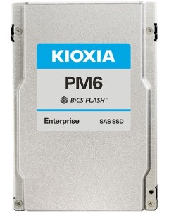 Накопитель SSD 2 5 Enterprise KPM61RUG7T68 Kioxia PM6 R 7 68TB SAS 24Gbit s 4150 3700MB s IOPS 595K  Toshiba (kioxia)