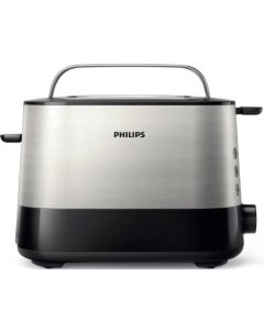 Тостер HD2637 90 черный серебристый Philips