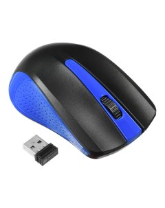 Компьютерная мышь 485MW черный синий USB Oklick