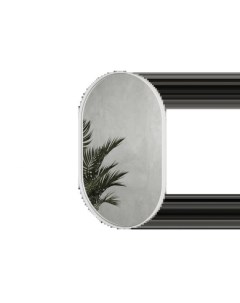 Дизайнерское овальное настенное зеркало Nolvis S Белый Genglass