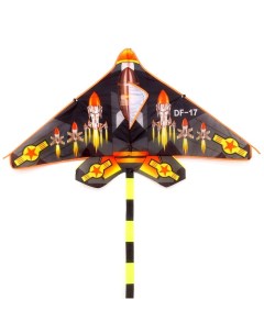 Воздушный змей Самолёт с леской цвет серый Funny toys