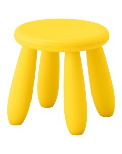 Табурет детский МАММУТ для дома и улицы желтый Ikea