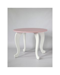 Стол круглый с изящными ножками розовый 53 см Littlewoodhome