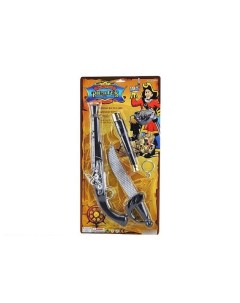 Набор игрушечного оружия Shantou пистолет меч подзорная труба на листе Shantou gepai