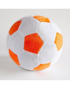 F 200 WO Мяч мягкий цвет белый оранжевый 23 см Nobrand