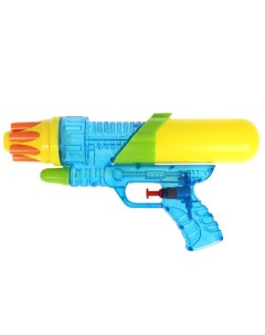 Водный пистолет игрушечный Наше Лето РАС18 3х30х5 см прозрач жёлтый с синим Bondibon