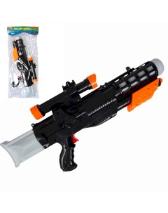 Водный пистолет игрушечный с помпой Наше Лето чёрный ВВ5801 Bondibon