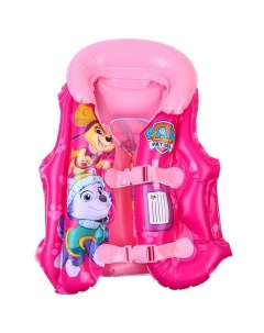Жилет надувной для плавания детский Щенячий патруль цвет розовый Paw patrol