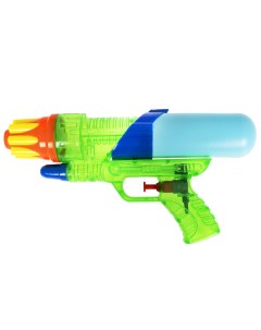 Водный пистолет игрушечный Наше Лето прозрач голубой с зелёным Bondibon
