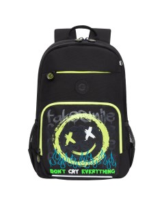 Рюкзак школьный Анатомический карман для ноутбука желтый Grizzly