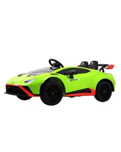 Детский электромобиль Lamborghini Huracan STO E888EE зеленый Rivertoys