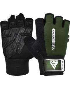 Перчатки для фитнеса W1 HALF GREEN M Rdx