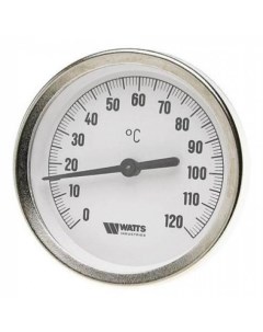 Термометр биметаллический F R801 резьба с самоуплотненем с погружной гильзой Watts