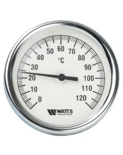 Термометр биметаллический F R801 T 80 50 с погружной гильзой Watts
