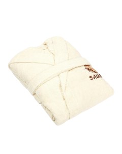 Халат женский sauna beige махровый с капюшоном M Asil